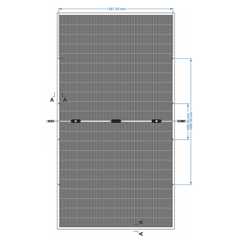 G12 MBB N Type TopCon 132 Half Cells 670W 700W Bifacial Solar Module